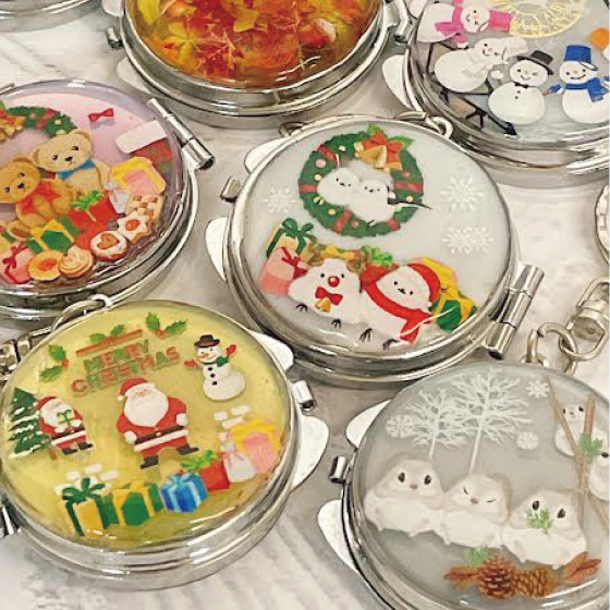 【町田店】簡単可愛いミラーキーホルダー