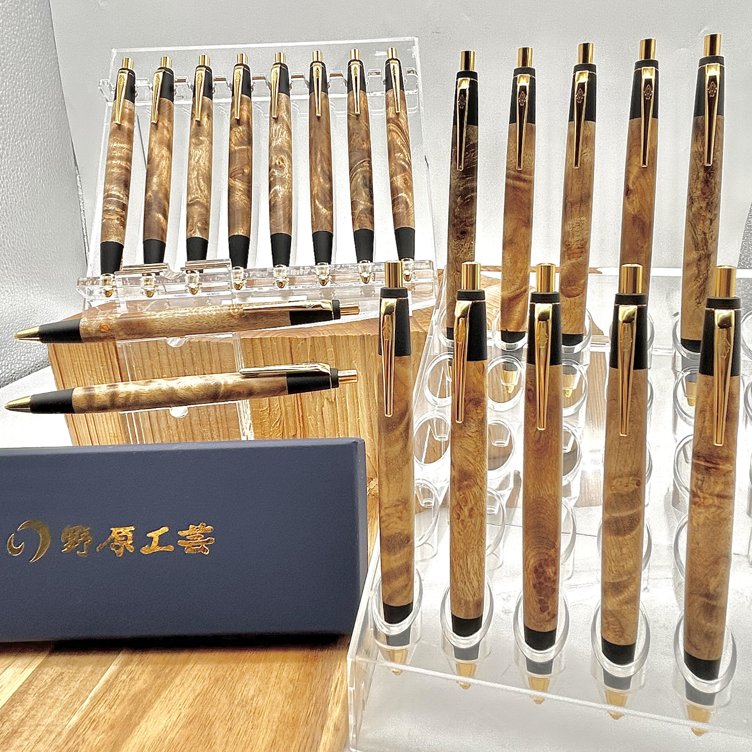 野原工芸 新型シャーペン マーブルウッド筆記具 - 筆記具